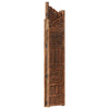 Keketa Hand carved Panel Screen with 4 Panels, Folding Room Divider, Wooden Y0P9