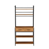 Kitchen Baker’s Rack Industrial Utility w/Storage Drawer&Hook Microwave Stand
