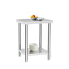 Commercial Catering Stainless Steel Table Backsplash Kitchen Prep Work Bench Set