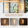 Modern Crystal Wall Lamp Sconce Light for Bedroom Living Room Kitchen Hallway