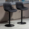 2PC/Set Bar Stools Adjustable Swivel Leather Pub Chair Kitchen Dining Chairs Set