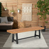 Garden 1 Piece Acacia Wood Picnic Dining Chair Bench Outdoor Indoor Furniture