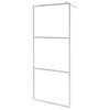 Walk-In Shower Wall Enclosure Bath Screen Flipper ESG Glass Panel Shower Screen
