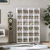 DVD CD Media Storage Rack, Video Display Unit, 89 x 130.5 cm, White