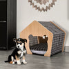 Large Wood Dog Kennel House Cage Crate In/Outdoor Shelter Pet Hutches Iron Door