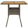 Gecheer Garden Table Dining Table Patio Bistro Tables with Acacia Wood T5Y8