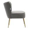 Scallop Back Armchair Cocktail Sofa Accent Seat Living Bedroom Cafe Lounge Sofa