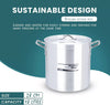 Kitchen King Stock Pot with 28cm lid Cookware, 18L Cooking Pot with 3-Layered