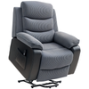 150° Electric Power Lift Riser Recliner Chair Remote Control Dark Grey