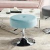 Padded Makeup Swivel Chair Velvet Fabric Dressing Table Seat Round Lifting Stool