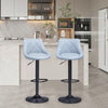 2 x Bar Stools Faux Leather Kitchen Breakfast Barstool Pub Chairs Cafe Stools
