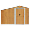 Swpsd Garden Shed Brown 277x365.5x179 Galvanised Steel Storage Shed F7T2