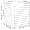Garden Planter White 40x40x46 Solid Wood Pine R3E7
