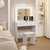 Dressing Table With Hollywood Mirror Stool 2 Drawers Bedroom Makeup Desk Modern