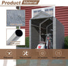 Small Bike Storage Tent Outdoor Waterproof UV Resistant Motorcycle Shed Grey