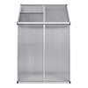 4x6FT Walk-In Greenhouse Polycarb PC Panel Aluminium Frame W/ Door Window Vent