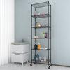 6 Tier Shelving Unit Metal Storage Rack Kitchen Bathroom & Garage Standing Shelf