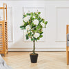 Artificial Potted Plant Tree Colourful Flower Blossom Realistic In/Outdoor Decor
