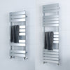 Bathroom Towel Rail Radiator Designer Flat Panel Chrome Heated Warmer Rad