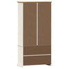 Glass Display Cabinet, Kitchen Cupboard with 2 Door, Storage Cabinet for S4K0