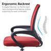Mesh Office Chair Computer Cushioned Home Swivel Leather Small Adjustable Chairs