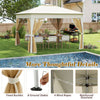 Easy Setup Sunshade Shelter Screen Instant Outdoor Gazebo Beige