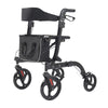 Folding Rollator,Lightweight Walking Aid 4 Wheels Mobility Walker w/ Seat,Break