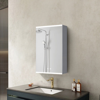 3 Colours LED Bathroom Mirror Cabinet with Shaver Socket /Touch Switch/Demister