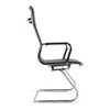 PU Leather High Back Chair Dining Chairs Chrome Legs Home Office Visitor Meeting