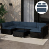 Cushion Covers Outdoor Rattan Sofa Set Replacement Polyester Cover Zip Fastening
