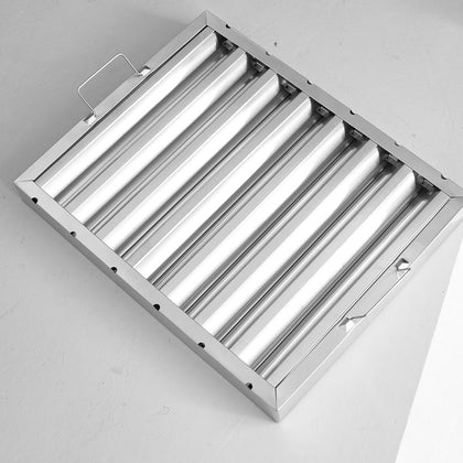 6x Canopy Grease Baffle Filter Stainless Steel Kitchen Extraction Hood 395x495mm