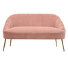 Velvet Upholstered Oyster Armchair Tub Chair Scallop Back 2 Seater Loveseat Sofa