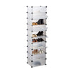 DIY Stackable 10x Plastic Tall Modular Cubes Drawer Shoe Rack Storage Cabinet