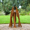 Garden Gear 4 Seat Acacia Wood Dining Set Outdoor Dining Foldable Table & Chairs