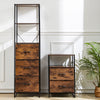 Tall Chest of Drawers Bedroom Cabinet with Shelf Dresser Unit Storage Organiser