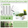 XXL Retro Plant Stand Indoor with Grow Lights Lighted Corner Multiple Plant Rack