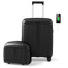 20” Lightweight PP Hardshell Luggage w/ TSA Lock&Spinner Wheels-Black