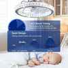 LED Ceiling Fan Light Dimmable Living Room Chandelier Lamp With Remote Atbtwajbu