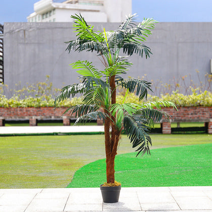 150cm Artificial Palm Tree with Pot Realistic Fake Plant Indoor Outdoor Decor UK