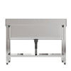 47" Stainless Steel Sink Commercial Restaurant Kitchen Prep Hand Basin w/ Shelf