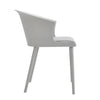 4x Plastic Chairs with Padded Seat for Lounge Dining Living Rooom Kitchen Office