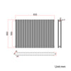 Black Designer Radiator Vertical Horizontal Oval Column Central Heating Rads