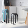 10X Stackable Dining Chairs Round Stools Set Plastic Leg Lounge Bar Home Kitchen