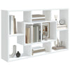 Wall Shelf in White - Storage Unit with Eight Compartments - Constructed L1G6