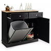 Kitchen Trash Cabinet Tilt Out Trash Bin Cabinet Freestanding Recycling Cabinet