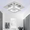 Modern XL Living Room Lamp LED Celling Light Crystal Pendant Chandelier Square