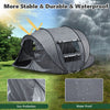 3-4 Man Waterproof Pop up Camping Tent Hiking Outdoor Tent 2 window 2 door floor
