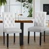Dining Room Chairs Set of 2/4/6 Faux Leather Kitchen Chair Set with Wooden Legs