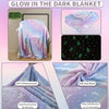 Glow In The Dark Unicorn Blanket For Girls,Luminous Unicorns Blanket Soft Fuzzy