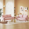Velvet Sofa with 2 Pillows 2/3 Seater Modern Couch Love Seat Settee Home Office